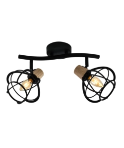 PLAFONIERA DA SOFFITTO ONLI "GINGER" 2 LUCI 2XE14