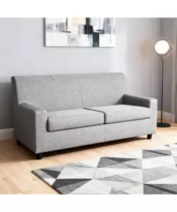 DIVANO BELLAHOME "ESTER" 3 POSTI IN TESSUTO GRIGIO SCURO 187X80X85 CM