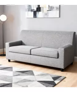 DIVANO BELLAHOME "ESTER" 3 POSTI IN TESSUTO GRIGIO SCURO 187X80X85 CM