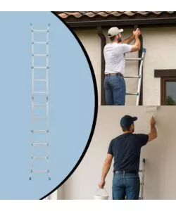 SCALA MULTIPOSIZIONE IN ALLUMINIO EASY SYSTEM 4+4 GRADINI