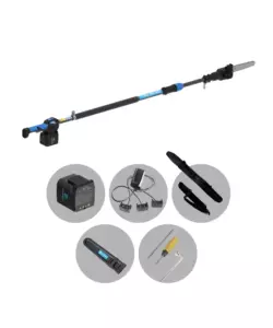 POTATORE A CATENA TELESCOPICO A BATTERIA CAMPAGNOLA "T-REX 160-240" BARRA 21 CM 21,6V 5AH, CARICABATTERIE TRIPLA USCITA, TRACOLLA, SACCA DA TRASPORTO, KIT ATTREZZI E COPRI-BARRA