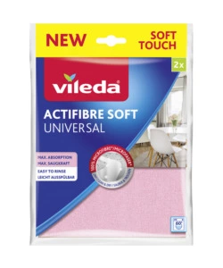 PANNI IN MICROFIBRA VILEDA "ACTIFIBRE SOFT UNIVERSAL", 2 PEZZI
