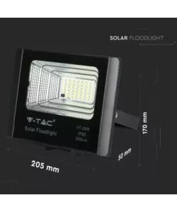 PANNELLO LED A RICARICA SOLARE 12W, 6000K
