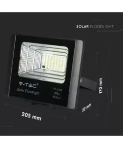 PANNELLO LED A RICARICA SOLARE 12W, 4000K