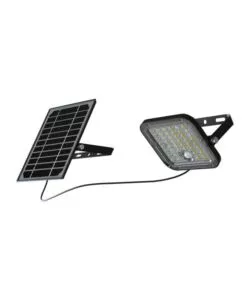 PANNELLO LED CON RICARICA SOLARE E SENSORE 10W, 4000K