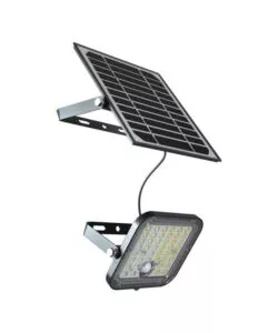 PANNELLO LED CON RICARICA SOLARE E SENSORE 10W, 6400K