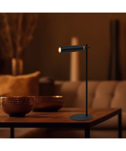 LAMPADA DA TAVOLO MAGNETICA RICARICABILE NERA 3W, 4000K