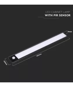 LAMPADA A LED DA ARMADIO RICARICABILE CON SENSORE PIR NERA, 3000K