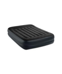 MATERASSO MATRIMONIALE AUTOGONFIANTE INTEX "DURA-BEAM PILLOW REST RAISED" COLORE BLU SCURO CON POMPA ELETTRICA INCLUSA, 152X203X42 CM - COD. 64124ND