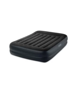 MATERASSO MATRIMONIALE AUTOGONFIANTE INTEX "DURA-BEAM PILLOW REST RAISED" COLORE BLU SCURO CON POMPA ELETTRICA INCLUSA, 152X203X42 CM - COD. 64124ND