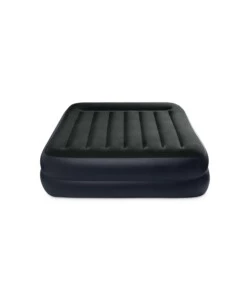 MATERASSO MATRIMONIALE AUTOGONFIANTE INTEX "DURA-BEAM PILLOW REST RAISED" COLORE BLU SCURO CON POMPA ELETTRICA INCLUSA, 152X203X42 CM - COD. 64124ND