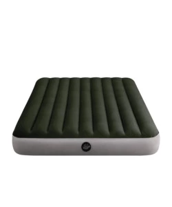 MATERASSO MATRIMONIALE GONFIABILE "DURA-BEAM PRESTIGE DOWNY" COLORE VERDE SCURO CON POMPA A BATTERIA, 152X203X25 CM - COD. 64779