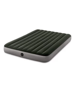 MATERASSO MATRIMONIALE GONFIABILE "DURA-BEAM PRESTIGE DOWNY" COLORE VERDE SCURO CON POMPA A BATTERIA, 152X203X25 CM - COD. 64779