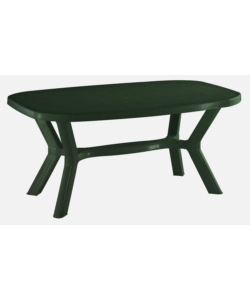 TAVOLO  DA ESTERNO "ANTIBE" IN POLIPROPILENE VERDE 160X90X73 CM