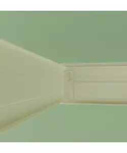 SCAFFALE IN ACCIAIO "RIVET" AD INCASTRO CON 4 RIPIANI COLORE BIANCO, 90X40X180 CM