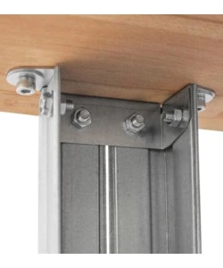 BANCO DA LAVORO CON STRUTTURA IN ACCIAIO E PIANO IN LEGNO MASSICCIO, 150X60X90 CM