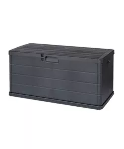 BAULE DA ESTERNO "ALPHA" IN POLIPROPILENE ANTRACITE 340 LT 118X59X57 CM
