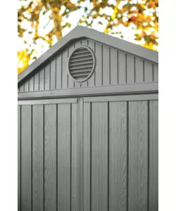 CASETTA DA GIARDINO KETER "DARWIN 4x6" IN EVOTECH+ COLORE VERDE CON PORTA BATTENTE SINGOLA 125,8X184,5X205,1 CM