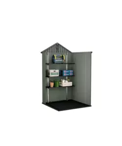 CASETTA DA GIARDINO KETER "DARWIN 6x4" IN EVOTECH+ COLORE VERDE CON PORTA BATTENTE DOPPIA 190X122X221 CM