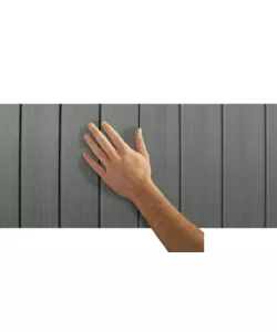 CASETTA DA GIARDINO KETER "DARWIN 6x8" IN EVOTECH+ COLORE VERDE CON PORTA BATTENTE DOPPIA 190X244X221 CM