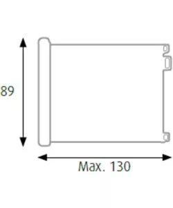 CANCELLETTO DI SICUREZZA ARMONIA "BIMBI LUXE" RIAVVOLGIBILE BIANCO 130X89H CM