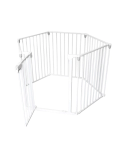 BARRIERA DI SICUREZZA PER BAMBINI ARMONIA IN METALLO VERNICIATO COLORE BIANCO 120X74 CM