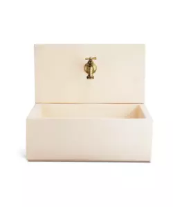 FONTANA DA GIARDINO A MURO KAM "Q-MADRID" IN CALCESTRUZZO COLORE ROSA ANTICO, 45X35X40,5 CM