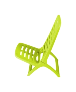 SPIAGGINA PIEGHEVOLE "PLAYA" IN POLIPROPILENE VERDE LIME 40X51,5X62 CM