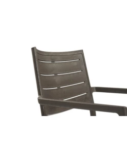 SEDIA DA ESTERNO KETER "METALINE" IN POLIPROPILENE EFFETTO METALLO COLORE BRONZO, 60X53X81 CM