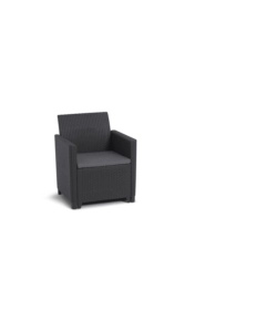 SET DA GIARDINO KETER "MARIE LOUNGE" COLORE GRAFITE, 4 POSTI