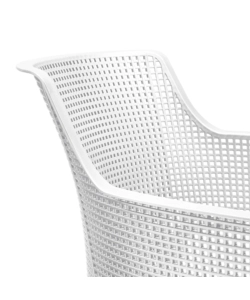 SET DA 6 PEZZI SEDIA DA ESTERNO KETER "ELISA" IN POLIPROPILENE COLORE BIANCO, 57,7X62,5X79 CM