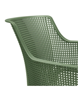 SET DA 6 PEZZI SEDIA DA ESTERNO KETER "ELISA" IN POLIPROPILENE, COLORE VERDE, ARANCIONE E AZZURRO, 61X54X79 CM
