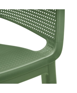 SET DA 6 PEZZI SEDIA DA ESTERNO KETER "ELISA" IN POLIPROPILENE, COLORE VERDE, ARANCIONE E AZZURRO, 61X54X79 CM