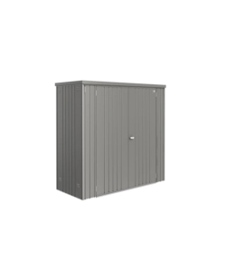 ARMADIO PER ATTREZZI BIOHORT "MISURA 190" IN ACCIAIO ZINCATO GRIGIO QUARZO METALLIZZATO, 191X83X182,5 CM - 30060