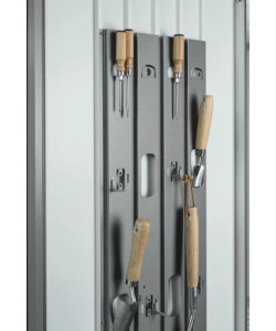 ARMADIO PER ATTREZZI BIOHORT "MISURA 190" IN ACCIAIO ZINCATO GRIGIO QUARZO METALLIZZATO, 191X83X182,5 CM - 30060