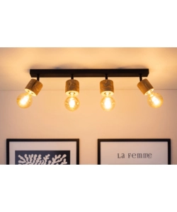 LAMPADA DA SOFFITTO ONLI "MATILDE"  BARRA 4 LUCI, E27