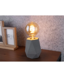 LAMPADA DA TAVOLO ONLI "VENTURA" 1 LUCE GRIGIO E27
