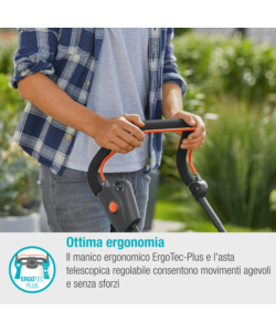 RASAERBA ELETTRICO GARDENA "POWERMAX 1800/37" TAGLIO DA 37 CM 1800 W