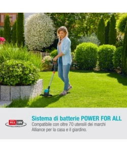 TRIMMER A BATTERIA GARDENA "EASY CUT 23" 18V 2AH E CARICABATTERIE