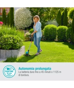 TRIMMER A BATTERIA GARDENA "EASY CUT 23" 18V 2AH E CARICABATTERIE