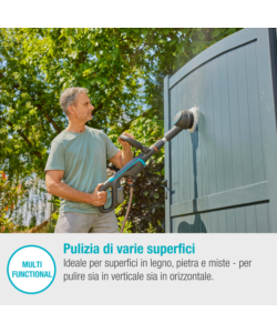 SPAZZOLA MULTIFUNZIONE A BATTERIA GARDENA "AQUABRUSH UNIVERSAL" 18V 2,5AH