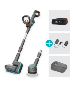 SPAZZOLA MULTIFUNZIONE A BATTERIA GARDENA "AQUABRUSH UNIVERSAL" 18V 2,5AH