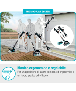 SPAZZOLA MULTIFUNZIONE A BATTERIA GARDENA "AQUABRUSH UNIVERSAL" 18V 2,5AH