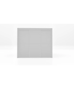 PARETE LATERALE A PANNELLI SCORREVOLI PER PERGOLE RIVIERA "SLIDING BLIND" IN ALLUMINIO BIANCO LATO 3 M