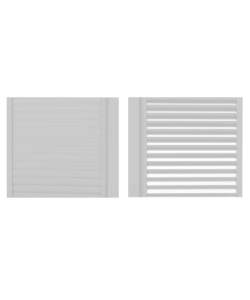 PARETE LATERALE A PANNELLI SCORREVOLI PER PERGOLE RIVIERA "SLIDING BLIND" IN ALLUMINIO BIANCO LATO 3 M