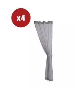 SET 4 ZANZARIERE PER PERGOLA GIARDINI DI MAGGIO "MAGNOLIA" GRIGIO CHIARO 300X300 CM