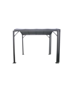 GAZEBO ESTENSIBILE RIVIERA "CARPORT DELUXE" ANTRACITE 300X300/565X243 CM