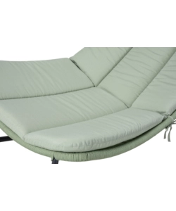 POLTRONA DA GIARDINO A DONDOLO RIVIERA "DALIA" VERDE 126X95X90 CM