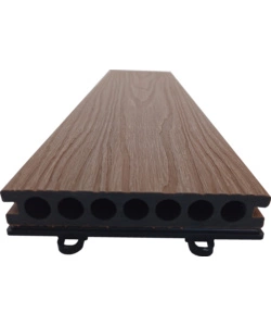 SET 12 PEZZI DI PIASTRELLA DA ESTERNO RIVIERA IN WPC CON FINITURA TEAK 60X15 CM