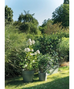 VASO DA GIARDINO "SAVE" VERDE LICHENE, 29 CM